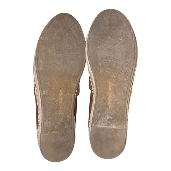 Sam Edelman - Khloe Leather Slip-On Espadrilles Latte Women's Size US 6.5 - Picture 5 of 5